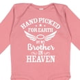 thumbnail image 4 of Inktastic Handpicked for Earth by My Brother in Heaven Angel Wings Boys or Girls Long Sleeve Baby Bodysuit, 4 of 5