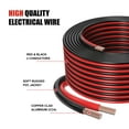 thumbnail image 2 of AWELTEC  16 Gauge 50 ft  Copper Clad Aluminum Wire 16/2 Gauge Red Black Electrical Wire for Home ,Car Audio, Trailer, 2 of 8
