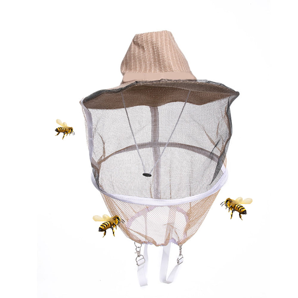 Beekeeping Hat Mosquito Bee Insect Net Veil Hat Face Head Wrap Protector 