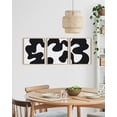 thumbnail image 4 of HAUS AND HUES Black and White Abstract Wall Art - Set of 3 Black and White Wall Art Modern Wall Decor, Contemporary Wall Art Modern Art Wall Decor, Black and White Artwork for Walls (Unframed 24x36), 4 of 6