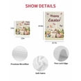 thumbnail image 7 of Happy Easter Kitchen Dish Towels for Drying Dishes Set of 2, Bunny Eggs Spring Flowers Butterfly Wooden Grain Waffle Weave Microfiber Hand Tea Bathroom Towels Quick Dry & Absorbent Towel 15.7x23.6, 7 of 7
