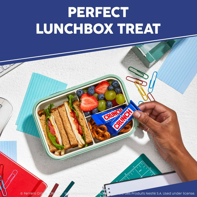 CandyKrave Crunch Snack Size Chocolate Bars - Bulk 5 Lb Pack With 385 Crispy Milk Chocolate Candy Pieces