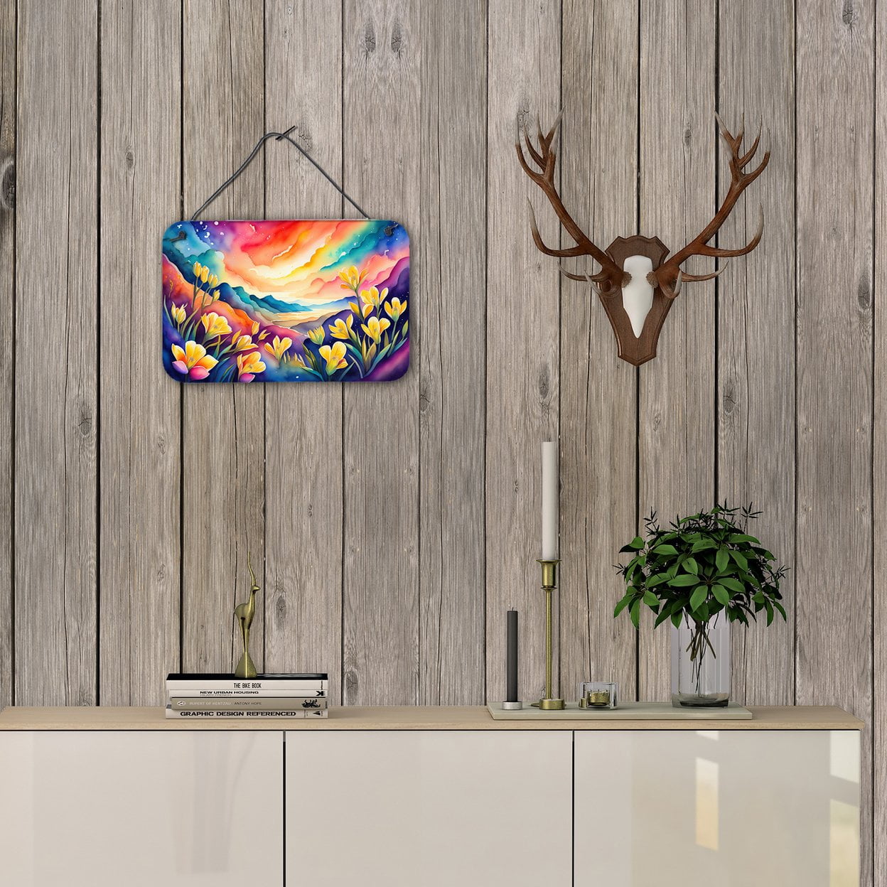 Freesia in Color Wall or Door Hanging Prints 8 in x 12 in