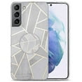 thumbnail image 1 of For Samsung Galaxy S22+ / S22 Plus 5G IMD Marble TPU Phone Case with Holder, 1 of 5