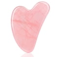 thumbnail image 1 of Ecoswer Gua Sha Herramienta facial Guasha Herramienta para masajeador facial y corporal Piedras naturales Raspado de cuarzo rosa y terapia de acupuntura SPA para levantar, disminuir la hinchazón y apr, 1 of 5