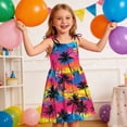 thumbnail image 4 of hengsof Toddler Girls Sleeveless Tank Top, Child Cute Print Pattern Casual Camisole Dress for Summer, 4 of 8