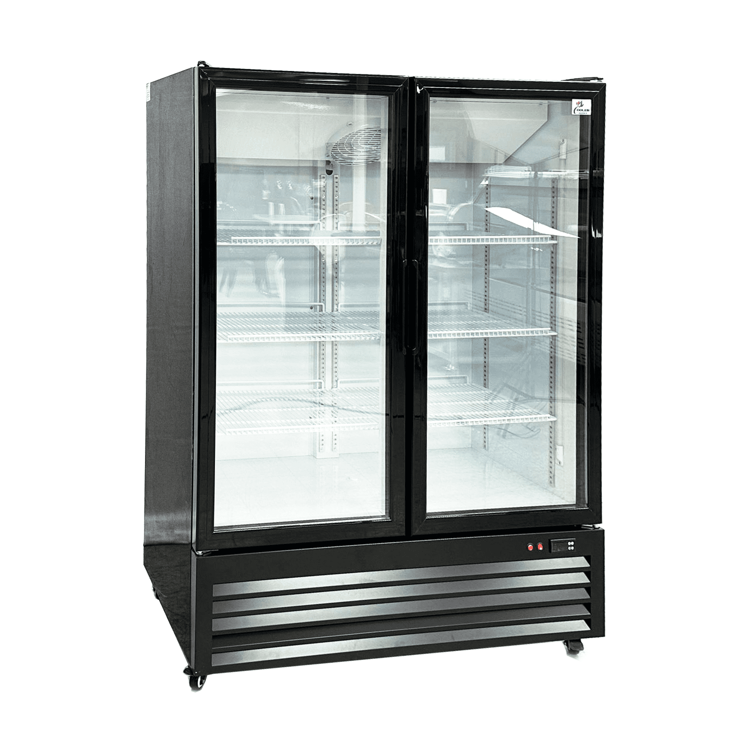 Cooler Depot 47 inchs 20.5 cu.ft, Commercial Merchandiser Refrigerator,2 Glass Door, NSF Certified.