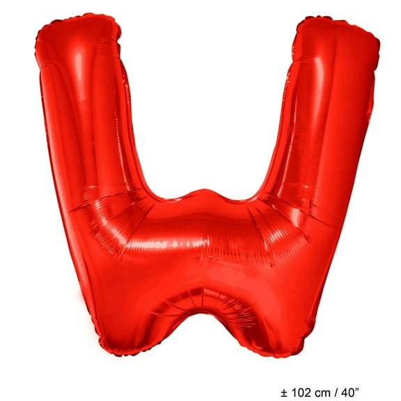Balloon-Foil-Letter W-40"-Red