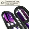 thumbnail image 6 of Travel Utensils with Case, Quatish Portable Silverware Set for Work, Lunch Box Reusable Travel Cutlery Set for Camping, 304 Stainless Steel Fork and Spoon Set(Purple), 6 of 7