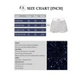 thumbnail image 6 of Women's High-Waisted Sequin Shorts with Elastic Waistband and Side Pockets - Medium, Navy, 6 of 6
