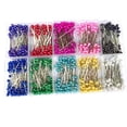 thumbnail image 5 of Aguja de perla de color niquelada de 100 piezas, alfiler de perla de alta calidad, aguja de posicionamiento de corte vertical para ropa de acero inoxidable, 5 of 5