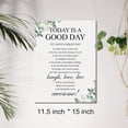thumbnail image 4 of Canvas Wall Art Inspirational Today is a Good Day Quote Canvas Print Painting Home Wall Decor Framed Gift 12x15 Inch, 4 of 5