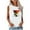 White, variant on DailyTrove Women's Rainbow Graphic Sleeveless Tank - Casual V-Neck Top, Colorful for Pride & Celebrations