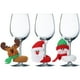 thumbnail image 2 of Adornos para copas de vino de Navidad, Papá Noel, muñeco de nieve, alce, copa de vino, anillo, fiesta de Navidad de Año Nuevo, decoración de mesa para el hogar, regalos de Navidad, 2 of 5
