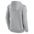 thumbnail image 3 of Men's Nike Gray New Orleans Saints Sideline Athletic Stack Performance Pullover Hoodie, 3 of 3