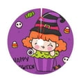 thumbnail image 5 of XMXY Halloween Christmas Tree Skirt, Cartoon Witch Halloween Kawaii Holiday Party Indoor Decorations Ornaments, 36" Inch, 5 of 5