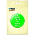 thumbnail image 1 of Keep Calm And Play Ball Baseball Pinback Button Pin Badge, 1 of 2