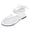 White, variant on Women's Lace Up Flat Sandals Strappy Open Toe Tie up Gladiator Dressy Sandals Casual Summer Slides White Size 7