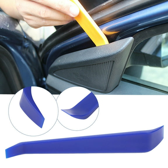 Car Door Trim Panel Tool Installer Tool for Car Door Clip Panel Crowbar Removal Blue
