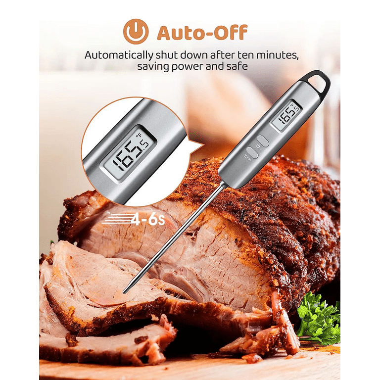 Candy Thermometer with Pot Clip - Frying Oil Thermometers Deep Fryer  Thermometer for Cooking Temp 8.8” Long Probe Upgrade, Stainless Steel  Analog Meat