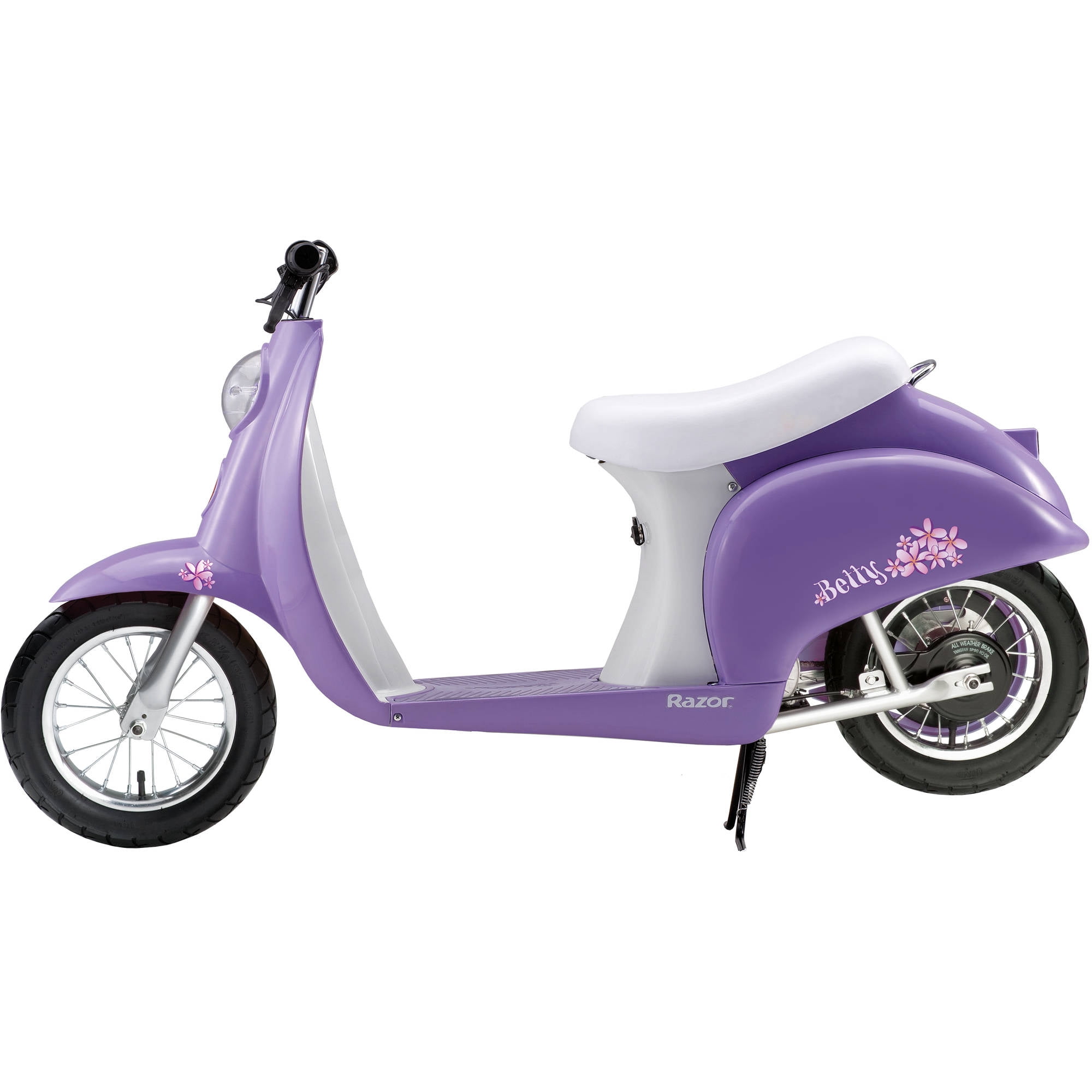 Razor Pocket Mod Classic Euro Style Electric Scooter - Betty Purple, for Ages 8+, Vintage-Inspired Desing, High/Low Speed Switch, Up to 80 Minutes Ride Time
