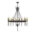 thumbnail image 4 of Meyda Tiffany 160821 Amaury 10 Light 36" Wide Taper Candle Style Chandelier, 4 of 5
