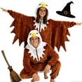 thumbnail image 7 of CVBCOS Adult Bald Eagle Halloween Unisex Costume Onesie Pajamas-Plush One Piece Cosplay Suit for Women and Men, 7 of 7