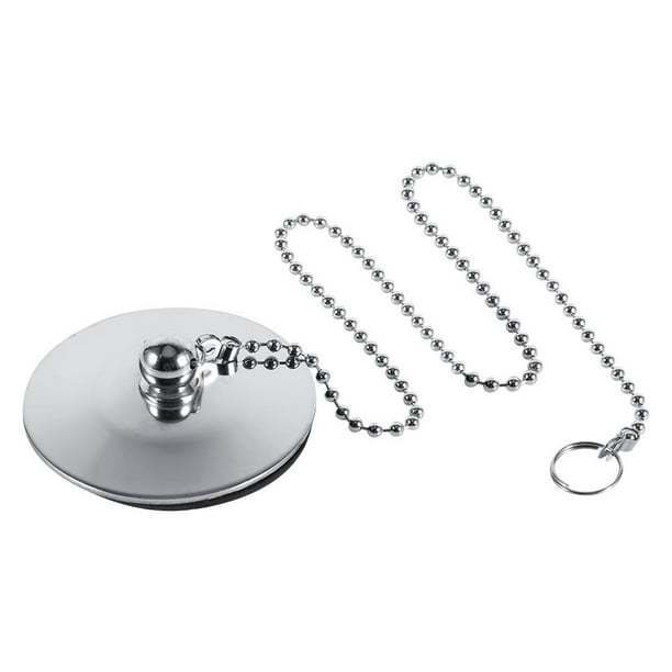 Ashata Chrome Kitchen Sink Bathroom Bathtub Drain Cover Stopper Solid Metal Waste Plug With Chain Com - Chrome Bathroom Sink Plugs Ashata Chrome Kitchen Sink Bathroom Bathtub Drain Cover Stopper Solid Metal Waste Plug With Chain Com - Chrome Bathroom Sink Plugs