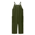 thumbnail image 5 of GAQLIVE Girls Casual Sleeveless Jumpsuits Spaghetti Strap Loose Overalls Rompers Long Pants With Pocket One-Piece Overalls Casual Rompers 8Y-10Y, 5 of 8