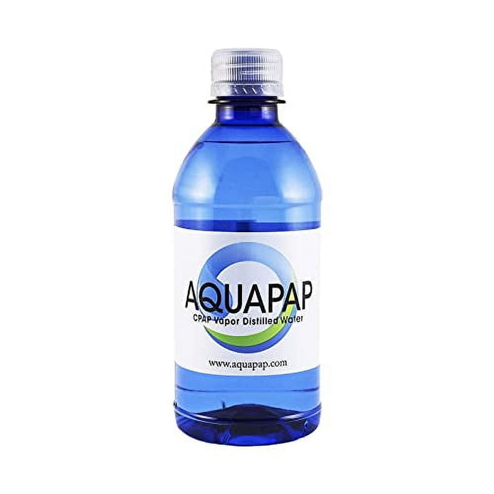 12 Ounce 8 Pack Vapor Distilled CPAP Water | 1-2 nites per Bottle | for use with Resmed and Respironics Machines