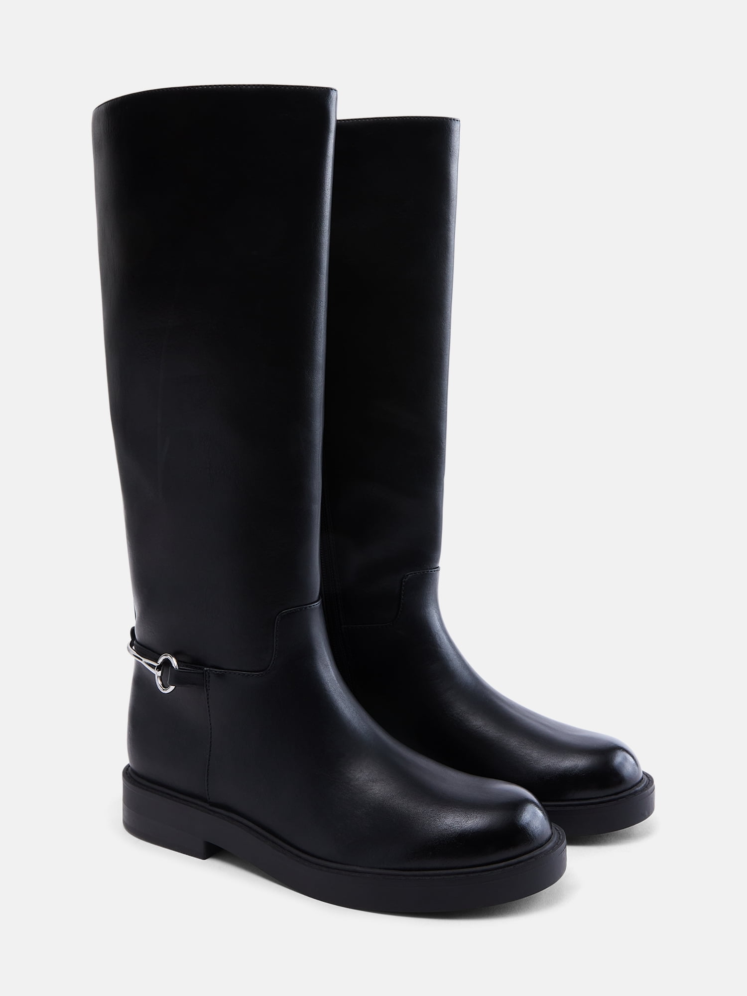Scenario Women's Tall Faux Leather Riding Boots