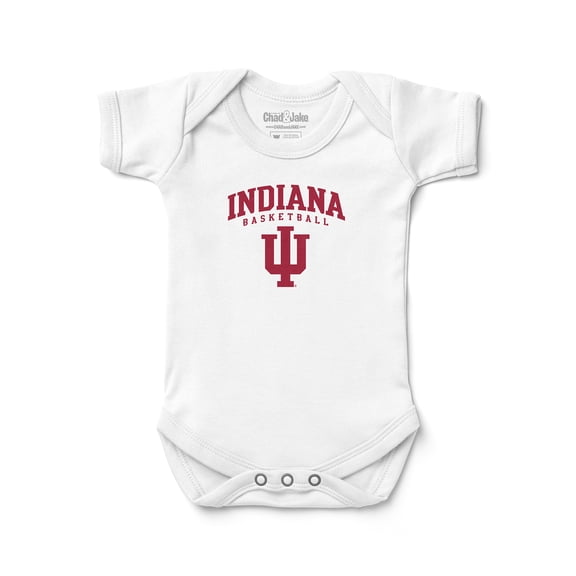 Newborn & Infant Chad & Jake White Indiana Hoosiers Bodysuit