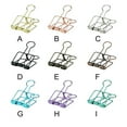 thumbnail image 3 of Xingzhi 20 Pieces Metal Paper Clip Electroplated Solid Color Replacement Home School Examination Papers Clips Accessories Red Bronze 51mm, 3 of 9