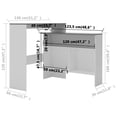 thumbnail image 2 of vidaXL Bar Table Pub Table for Kitchen Dining Bistro Table with 2 Table Tops, 2 of 9