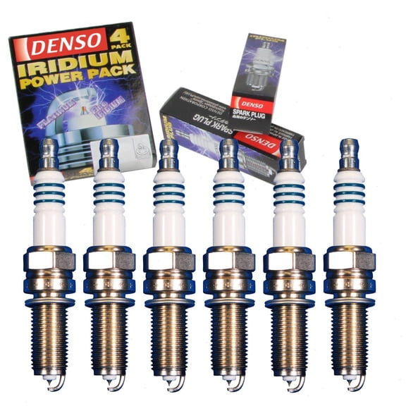 6 pc DENSO Iridium Power Spark Plugs compatible with Jeep Grand Cherokee 3.6L V6 2011-2012