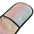 thumbnail image 4 of Yayeee Double Oven Mitt Kitchen Heat Resistant Baking 35" x7" Quilted Glove, Wavy Striped, 4 of 6