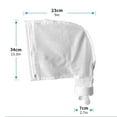 thumbnail image 3 of 2 Pack Zippered Bag Replacement Fits for Polaris 280, 480 Pool Cleaner All Purpose Filter Bag for Polaris Filter Bag, 3 of 7
