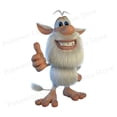 thumbnail image 4 of Parches de cerdito blanco de dibujos animados de Rusia para hacer tú mismo, para camisetas, ropa de dibujos animados para hombres y niñas, pegatinas para planchar, parches decorativos, 4 of 5
