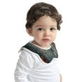 thumbnail image 2 of Hirioo Moon Flower White Owl for Baby Cotton Petal Bib Drool Bibs for Baby Boy Unisex, 2 of 9