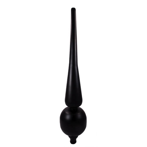 Classic Black Matte Handcrafted Rooftop Finial, 12.5" H