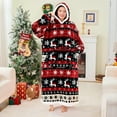 thumbnail image 2 of Joqmia Women's Oversized Wearable Blanket Hoodie - Fluffy Sherpa Plush Hooded Sweatshirt, Warm Cozy Lounge Wear for Home, Ideal Gift for Mom, Adults, Christmas, 2 of 5