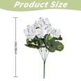 thumbnail image 3 of Artificial Geranium Plant, Binkne Realistic Silk Flowers for Outside Uv Resistant Faux Geraniums Flowers for Indoor Outdoor Home Garden Decoration, 3 of 7