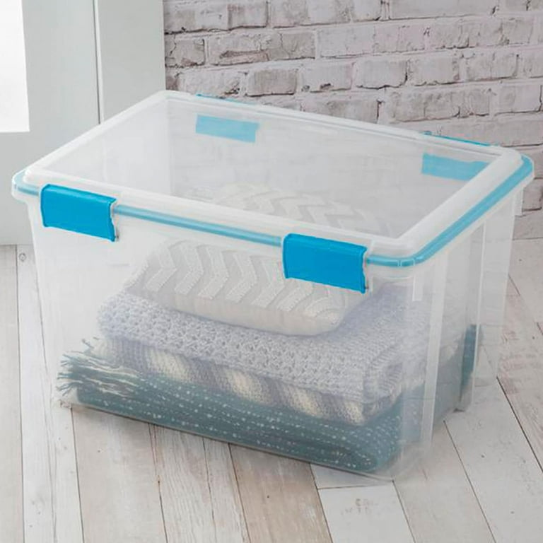Citylife 5.3 QT 8 Packs Plastic Small Storage Bins with Latching Lids Clear  Storage Box with Handle Stackable Storage Containers for Organizing Toys,  Crafts, Lego, Tools 