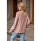 thumbnail image 4 of Blusa de Verano con Escote Cuadrado y Hombros Descubiertos para Mujer, Color Rosa Oscuro, Talla L, 4 of 8