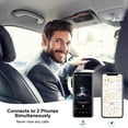 thumbnail image 4 of Bluetooth Car Speaker for Cellphone, Wireless Handsfree Car Kit Speakerphone with Clip for Sun Visor, Supports Siri and Voice Assistant, 20 Hours Working Time | TF Card Playing, 4 of 4