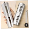 thumbnail image 4 of WRISTBIQUE Premium Plated Silver Handheld Coffee Grinder with Fine Burr for Fresh Coffee Beans, 4 of 8