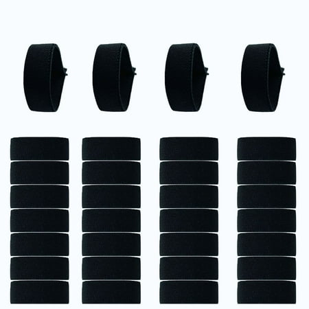 

FRCOLOR 32pcs Funeral Black Memorial Arm Band Mourning Arm Band Police Band Elastic Arm Band