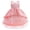 Pink, variant on Zwiiyzr 1-5T Girls Tulle Dress Embroidery Rhinestone Bowknot Birthday Party Gown Long Dresses Blue