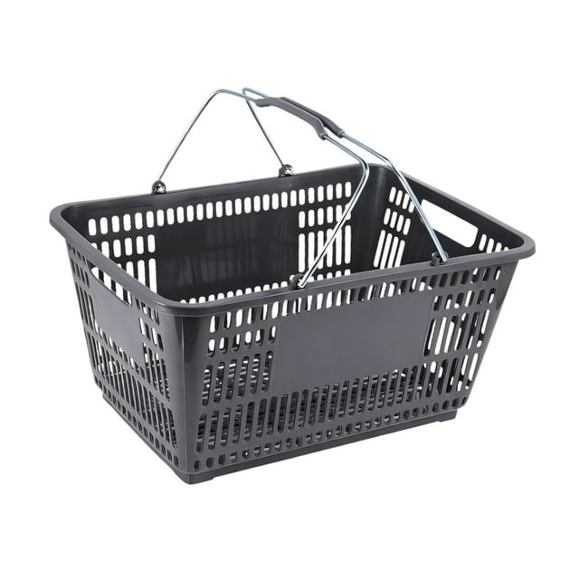 GROWTH TANK Panier d'Achats Panier d'Épicerie Léger Robuste en Métal Panier de Rangement Polyvalent Gris