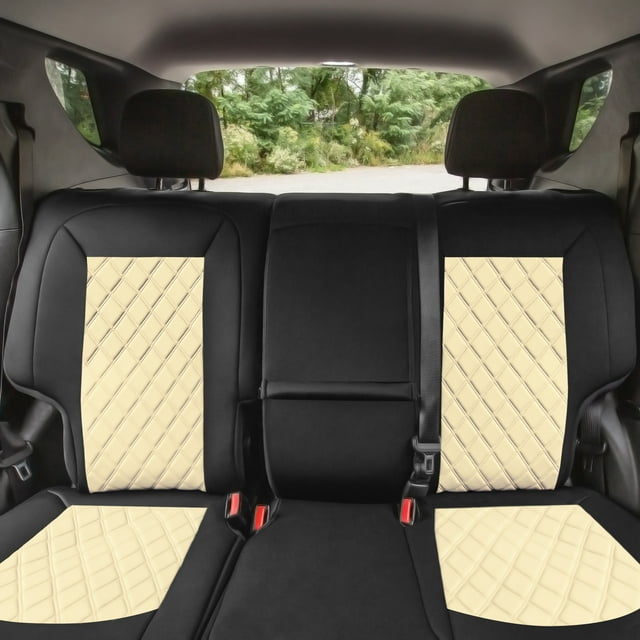 FH Group Neoprene Waterproof Custom Fit Seat Covers for 2018-2021 Chevy Equinox Rear Set